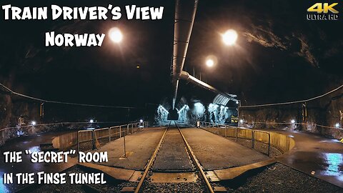 TRAIN DRIVER'S VIEW: The "secret" room in the Finse Tunnel