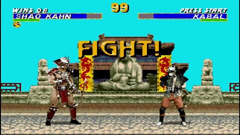 Ultimate Mortal Kombat Trilogy (Genesis) - Shao Kahn (Mid. Boss) - Hardest - No Continues.