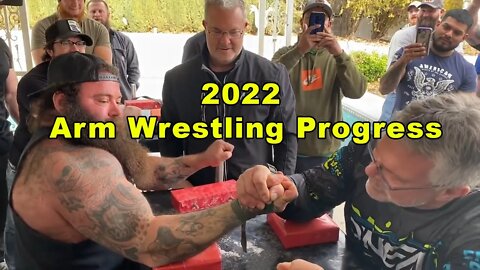Brandon Allen's 2022 Arm Wrestling Progression.