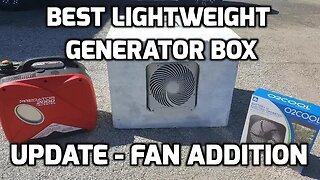 Best Lightweight Generator Quiet Box UPDATE Fan Install