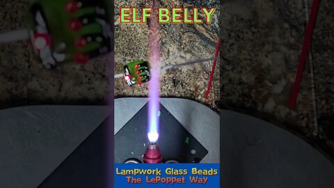Lampwork Glass Beads: Elf Belly