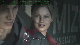 Resident Evil 2 Remak gameplay no Lenovo Ideapad 3 AMD Ryzen 5500U com Radeon Vega 7 e 20GB RAM