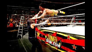 Jeff Hardy vs CM Punk TLC Match Summerslam 2009 Highlights