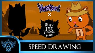 Speed Drawing: Happy Tree Friends Fanon - Richie | Mobebuds Style