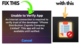 How to fix "An internet connection is required to verify trust of the developer" iOS/iPad 15-16.1.2