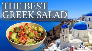 The Greatest Greek Salad of All Time With Easy Homemade Dressing | Traditional Recipe