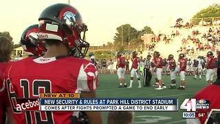 New security and rules at Park Hill District Stadium