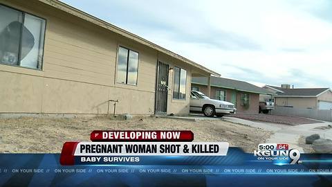 Pregnant 19-year-old woman shot and killed from outside her home, baby survives