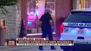Man in critical condition after shooting outside Tampa McDonald's