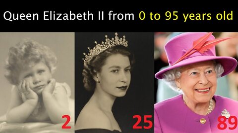 Queen Elizabeth II from 0 to 95 years old