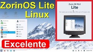 Lançamento Zorin OS 16.02 Lite Linux Ubuntu p/ PCs de 15 anos ou mais. Rápido, Estável e Muito Leve