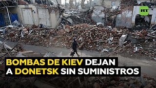 Residentes de Donetsk viven sin agua ni electricidad por las bombas de Kiev