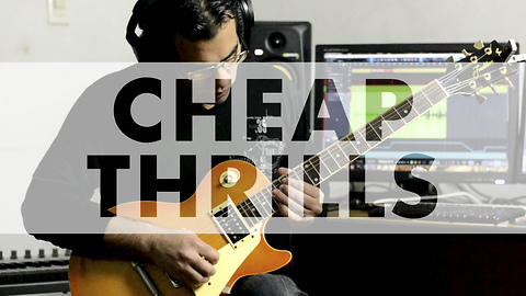 Awesome electric guitar cover of 'Cheap Thrills' by Sia