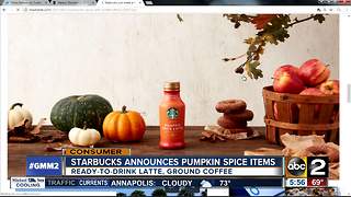 Starbucks announces two pumpkin spice products