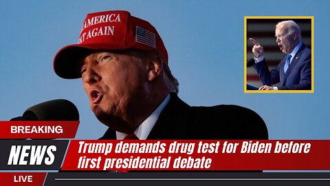 Trump demands drug test for Biden ahead of first debate | News Today | USA |