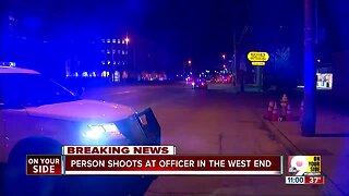 Cincinnati police investigating shots fired at officer in the West End