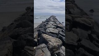 TRILHA DE PEDRAS NA HAMPTON BEACH EUA ESTADOS UNIDOS