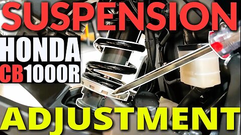 Suspension Adjustment On Your Motorcycle | Honda CB1000R Full Suspension Adjustment Settings