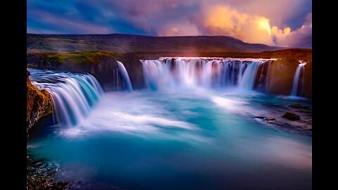 Deep sleep with waterfall 4k