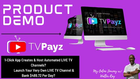 TV PAYZ | Launch Your Very Own LIVE TV Channel