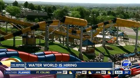 Water World is hiring for summer now