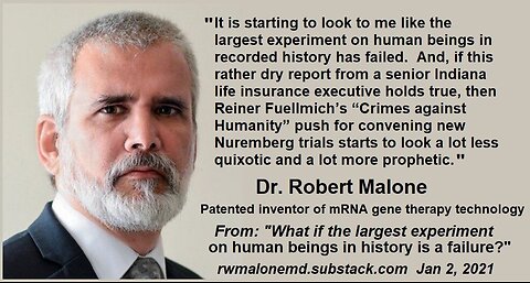 Dr. Robert Malone, Patent Holder of mRNA Technology, Reacts to Nobel Prize