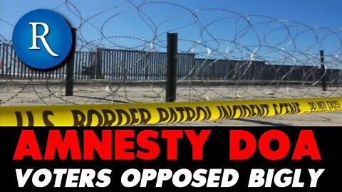 ONLY 36% OF DEMS Say Amnesty Would Fix Illegal Immigration Problem.