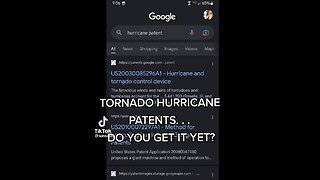 GEO ENGINEERING - TORNADO PATENTS - DO YOU GET IT YET? 🍿