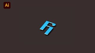 FI Logo Design | adobe illustrator 2023 tutorial for beginners | Modern logo design in illustrator