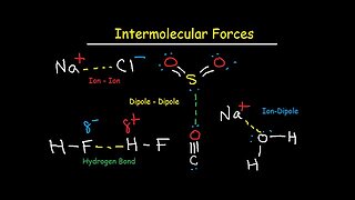 Intermolecular Forces - Hydrogen Bonding, Dipole-Dipole, Ion-Dipole, London Dispersion Interactions