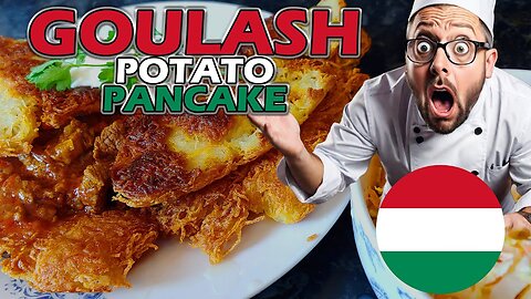 Delicious Goulash with Hungarian Potato Pancake Recipe - Crispy & Satisfying!