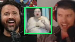 300lb virgin Cries after getting a Handjob