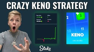 INSANE Keno Strategy on STAKE for FAST PROFIT! $200 in 1 min?!