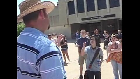 A Day of Preaching at Northern Kentucky University - Street Preacher Kerrigan Skelly