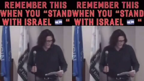 Remember This When You Stand With Israel