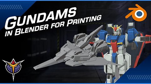 3D Model Compositing in Blender: Making Gundam Statuettes | Midnight Hatter LIVE w/ Adam Blue