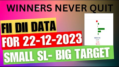 FII DII Data 22-12-2023