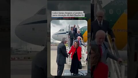 Lula e Janja chegam a Londres para coroação do Rei Charles III