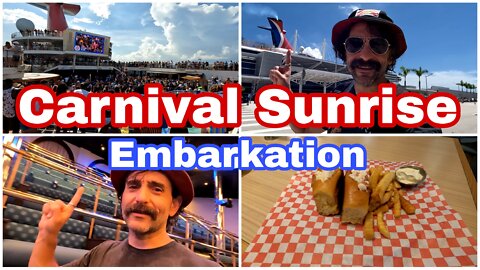 Carnival Sunrise Embarkation | Guy's | Seafood Shack | Crowded Ship