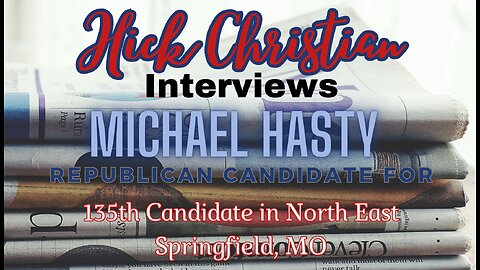 Michael Hasty, Local Political Activist, Runs for the 135th District in Springfield