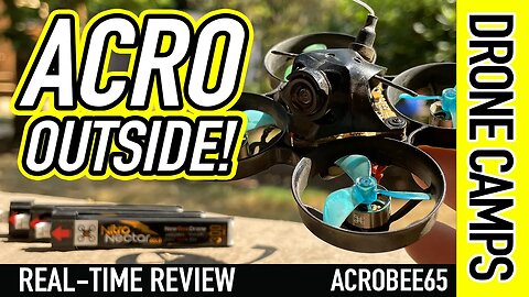 BACKYARD RIPPER!!! - NewBeeDrone AcroBee65 Whoop - REAL-TIME REVIEW