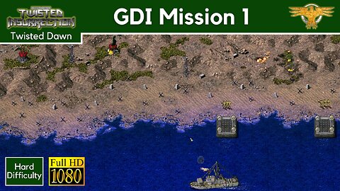 C&C Twisted Dawn GDI Mission 1: Storm the Beachhead - Hard - 1080p HD