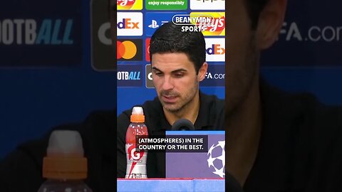 'Lens is one of the best atmospheres in the country or the best!' | Mikel Arteta