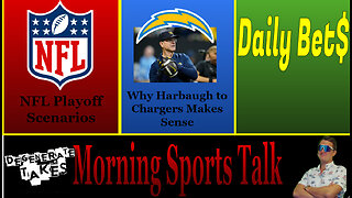 Morning Sports Talk; Pistons Suck & Harbaugh to Chargers Makes Sense
