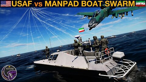 Can US A-10 & F-16 Protect Tankers From Iranian MANPAD-Equipped Gunboat Swarm? (WarGames 152) | DCS