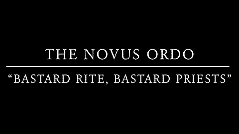 Abp. Lefebvre on the Novus Ordo (Lille, 1976)