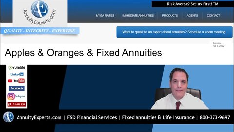 Apples Oranges & Fixed Annuities