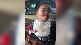 Toddler Boy Has Funny Reaction After Trying Candy