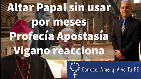 😩 Altar Papal sin usar por meses 🌿 Planta Pachamama😱 Profecía Apostasía 👏 Vigano reacciona