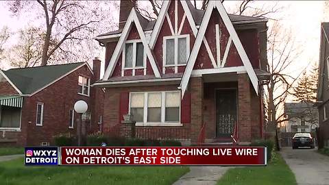 Woman electrocuted by wire knocked down by Friday's wind storm in Detroit